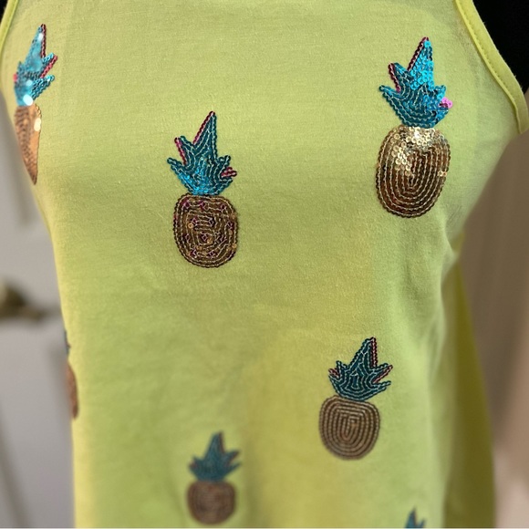 🍍ARIZONA PINEAPPLE SEQUINS TANK TOP🍍 - Picture 2 of 4